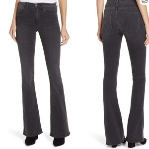 Frame Denim black Le High Flare Leg Jeans 27
